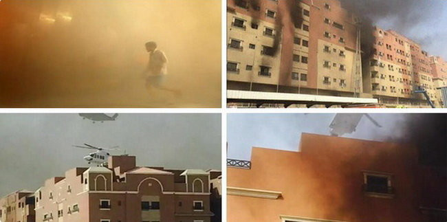 Hình ảnh vụ cháy được chia sẻ trên mạng xã hội - Ảnh: IBT