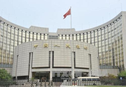 Quang cảnh bên ngoài Ngân hàng nhân dân Trung Quốc. Ảnh: Kyodo-TTXVN