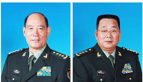 Thượng tướng Li Jinai, cựu Chủ nhiệm Tổng cục Chính trị và thượng tướng Liao Xilong, cựu Chủ nhiệm Tổng cục Hậu cần