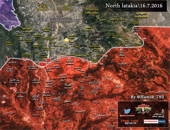 Bản đồ chiến sự Kinsaba