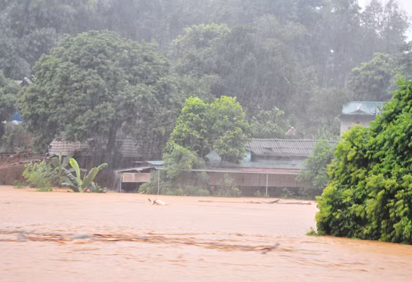 Lũ về trên suối Ngòi Đum, đoạn qua tổ 1A, thành phố Lào Cai. Hơn 40 nhà dân ở tổ 1A, phường Kim Tân bị ngập sâu trong nước lũ. Người dân đang di chuyển đồ đạc về nơi an toàn. Lực lượng chức năng có mặt kịp thời giúp người dân khắc phục hậu quả mưa lũ. Lũ trên suối Phìn Ngan Bát Xát lúc 7 giờ sáng nay. Ảnh: Ngọc Bằng Người dân xã Quang Kim khắc phục hậu quả do lũ lụt gây ra. Ảnh: Ngọc Bằng Hiện, lũ trên sông Hồng, đoạn qua TP. Lào Cai đang lên cao. Lũ về trên suối Ngòi Đum, đoạn qua tổ 1A, thành phố Lào Cai. Hơn 40 nhà dân ở tổ 1A, phường Kim Tân bị ngập sâu trong nước lũ. Người dân đang di chuyển đồ đạc về nơi an toàn. Lực lượng chức năng có mặt kịp thời giúp người dân khắc phục hậu quả mưa lũ. Lũ trên suối Phìn Ngan Bát Xát lúc 7 giờ sáng nay. Ảnh: Ngọc Bằng Người dân xã Quang Kim khắc phục hậu quả do lũ lụt gây ra. Ảnh: Ngọc Bằng Hiện, lũ trên sông Hồng, đoạn qua TP. Lào Cai đang lên cao.