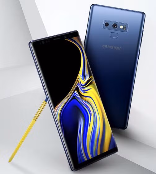 Bức ảnh Galaxy Note 9 được cho là rò rỉ từ thông cáo báo chí của Samsung. Ảnh: SamMobile Bức ảnh Galaxy Note 9 được cho là rò rỉ từ thông cáo báo chí của Samsung. Ảnh: SamMobile