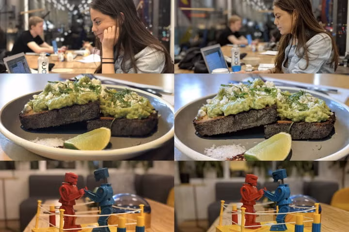 So sánh chế độ chụp chân dung giữa các mẫu smartphone khác nhau. Ảnh: TheUnlockr