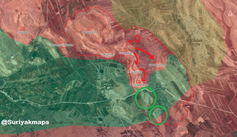 Quân đội Syria tấn công dữ dội phiến quân gần cao nguyên Golan ảnh 1