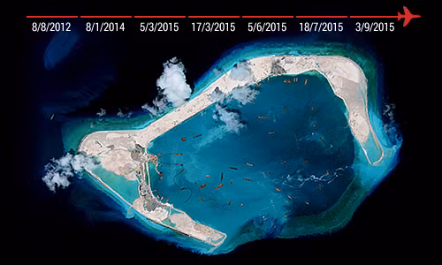 Trung Quốc xây trái phép các đường băng ở Trường Sa như thế nào (chi tiết). Đồ họa:Tiến Thành