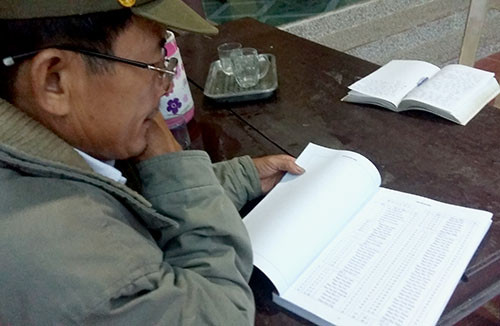 Ông Phan Huy Anh, tộc trưởng dòng họ Phan Huy, cho rằng chuyến viếng thăm của ông Ban Ki-moon là niềm tự hào, không nên suy đoán bất cứ điều gì. Ảnh: Đức Hùng