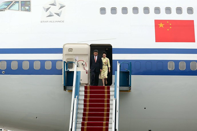 Ông Tập Cận Bình phát biểu gì khi tới sân bay Nội Bài? ảnh 3