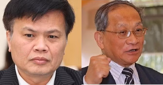 ừ trái qua: TS. Nguyễn Đình Cung và Chuyên gia kinh tế Lê Đăng Doanh.