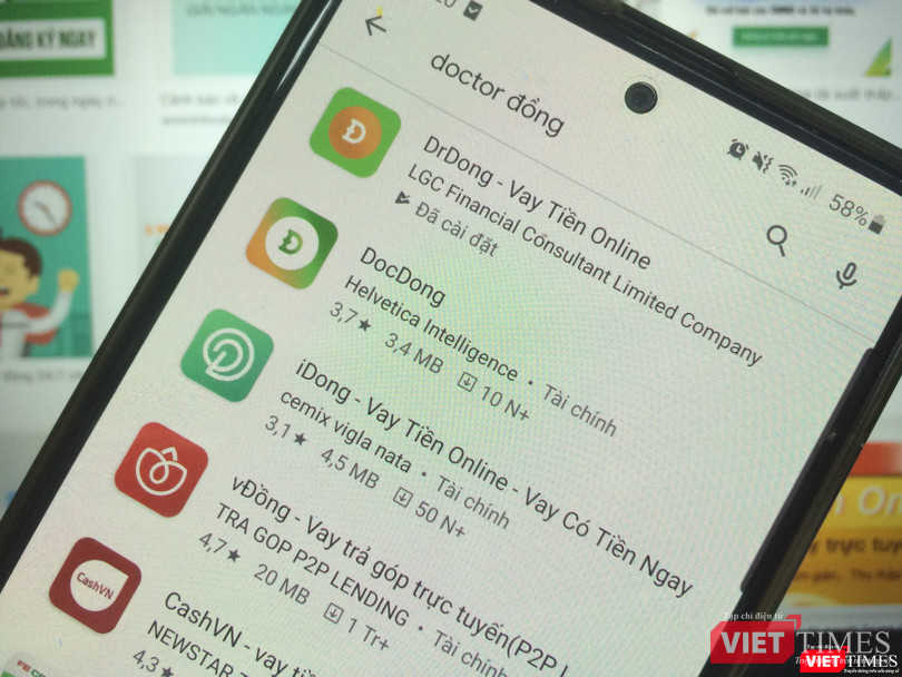 Ứng dụng cho vay qua app rất phát triển
