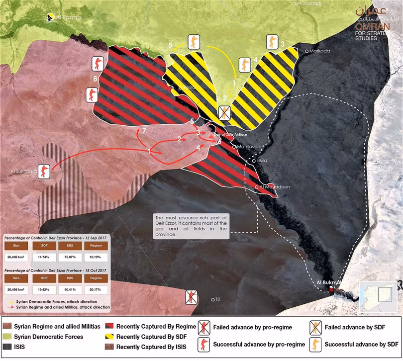 Không quân Nga đánh rát, IS rút chạy khỏi mỏ dầu chiến lược ở Deir Ezzor ảnh 1