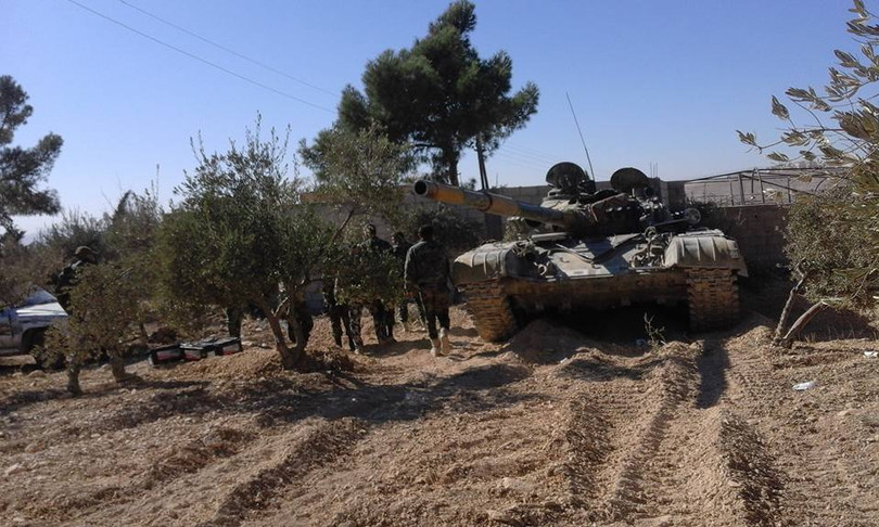 Binh sĩ quân đội Syria trên chiến trường Damascus