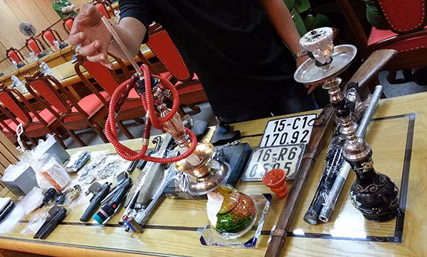 Tang vật trong vụ án Nhật “khùng”.