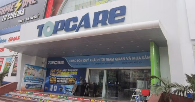 Topcare hiện đang nợ tiền thuê mặt bằng tại 335 Cầu Giấy. 