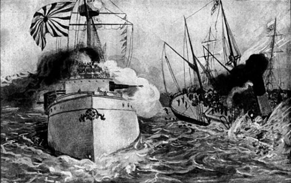 Tàu vận tải Cao Thăng của quân Thanh bị đánh chìm, ngày 25/7/1894