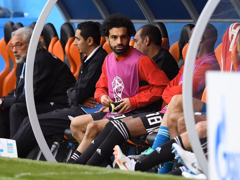 Mohamed Salah chưa thể ra mắt tại sân khấu World Cup. Ảnh: Getty Images