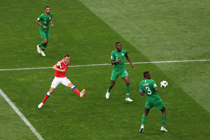 Cheryshev nâng tỷ số lên 4-0. Ảnh: Independent