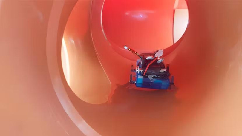 Robot Joey cơ động trong đường ống. Ảnh The Emgineer