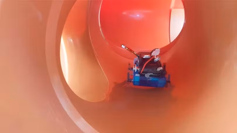 Robot Joey cơ động trong đường ống. Ảnh The Emgineer