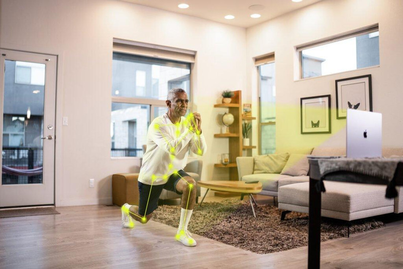 Phần mềm phát hiện chuyển động của Kemtai có thể được sử dụng trên mọi điện thoại, máy tính bảng hoặc máy tính. Ảnh Courtesy Phần mềm phát hiện chuyển động của Kemtai có thể được sử dụng trên mọi điện thoại, máy tính bảng hoặc máy tính. Ảnh Courtesy