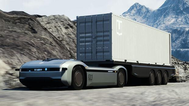 Xe vận tải tự động Homtruck Cabless cho thị trường Trung Quốc. Ảnh Times Lives.