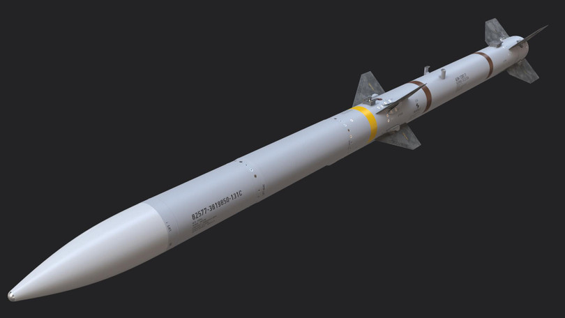 Tên lửa AIM-120C AMRAAM. Ảnh Military Ukraine. Tên lửa AIM-120C AMRAAM. Ảnh Military Ukraine.