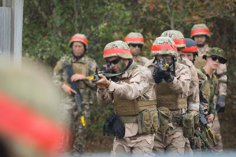 Quân đội Ukraine trong chương trình huấn luyện chiến đấu INTERFLEX ở Anh, tháng 9/2022. Ảnh: Bộ Tổng tham mưu Các lực lượng Vũ trang Ukraine.