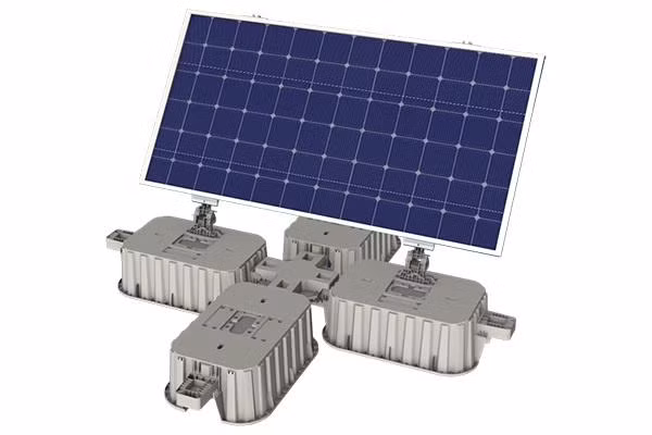 Module pin điện mặt trời. Ảnh SolarisFloat.