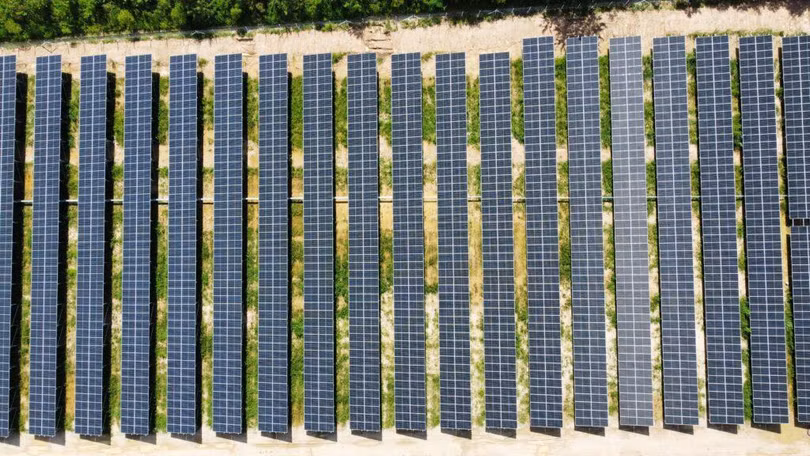 Trang trại pin điện mặt trời SUPERNAP (Thái Lan). Ảnh Tech Wire Asia.