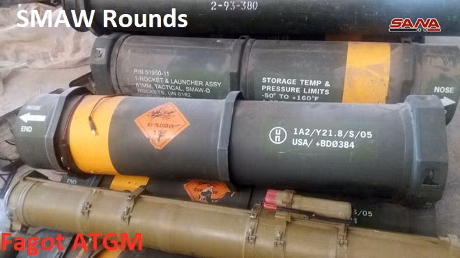 Quân đội Syria thu giữ vũ khí phương Tây ở Sweida. Ảnh minh họa SANA