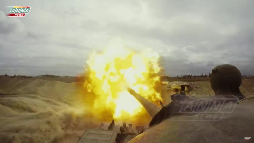 Quân đội Syria tán công vào thị trân Douma - ảnh ANNA News