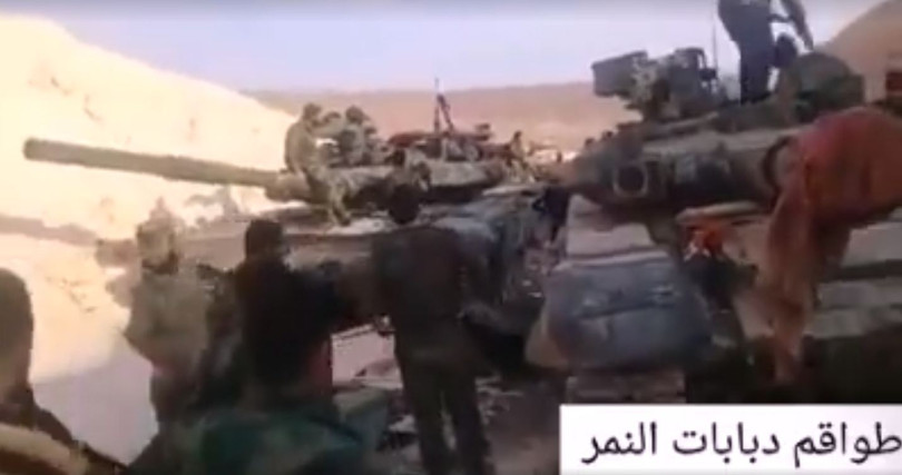 Lực lượng Tiger đầu động đơn vị xe tăng T-90 về khu vực Rastan - ảnh minh họa video