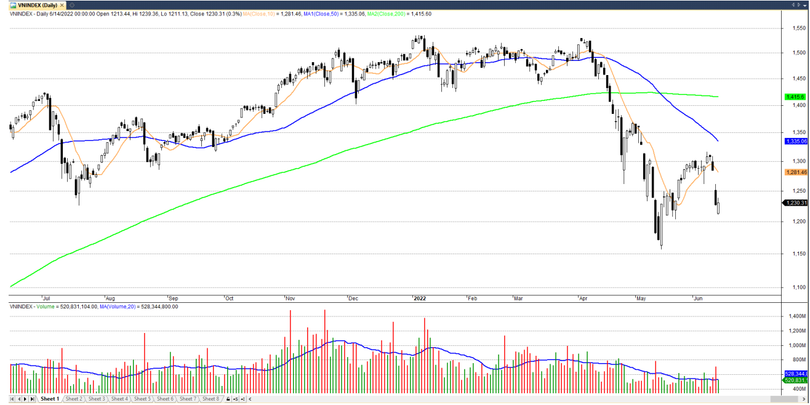 Diễn biến chỉ số VN-Index (Nguồn: Fdata) Diễn biến chỉ số VN-Index (Nguồn: Fdata)