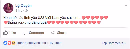 Đoạn Status của ca sĩ Lệ Quyên