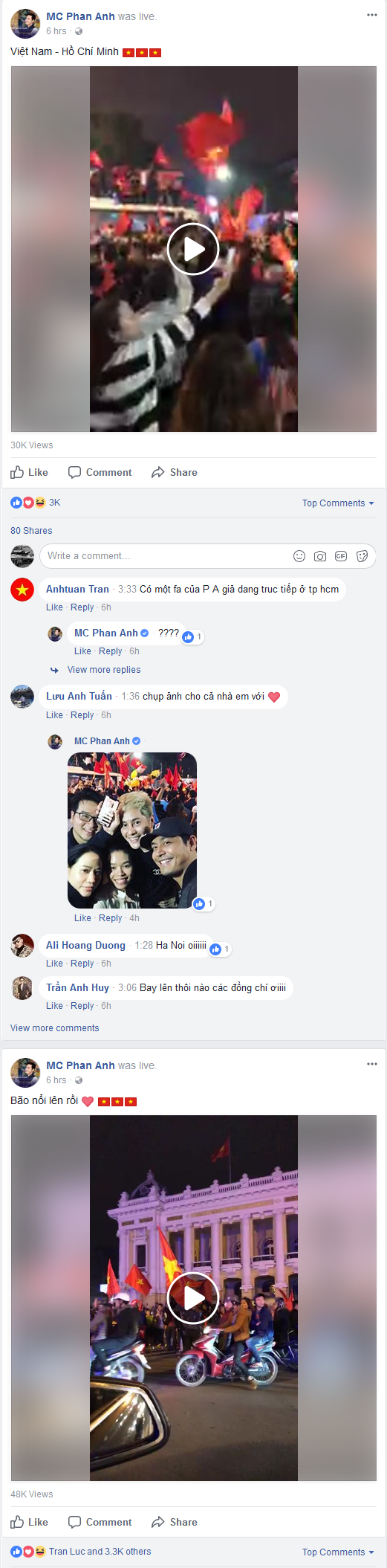 Đoạn Status của MC Phan Anh