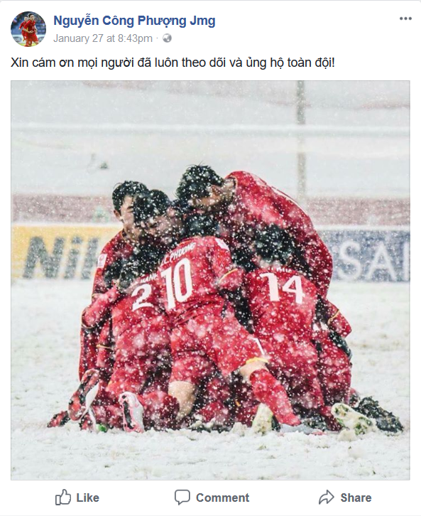 Tuyển thủ U23 Việt Nam chia sẻ gì trên "Phây" sau trận chung kết ảnh 10