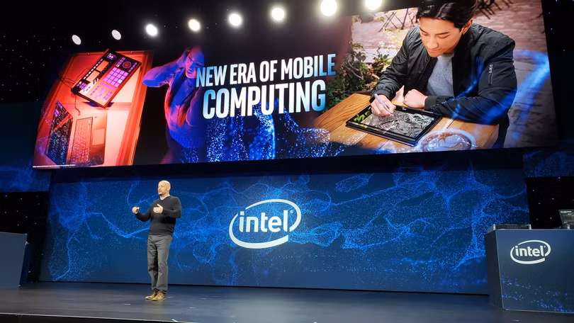 Intel giới thiệu dòng vi xử lý Ice Lake tại CES 2019. Ảnh: TechTimes.