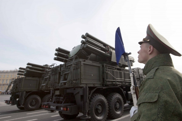 Tổ hợp pháo - tên lửa phòng không nâng cấp Pantsir-SM. Ảnh minh họa: Russian Gazeta.