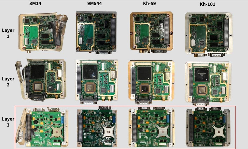 So sánh các chi tiết của khối điều hướng của các loại đạn khác nhau của Nga. Ảnh Military Ukraine. So sánh các chi tiết của khối điều hướng của các loại đạn khác nhau của Nga. Ảnh Military Ukraine.