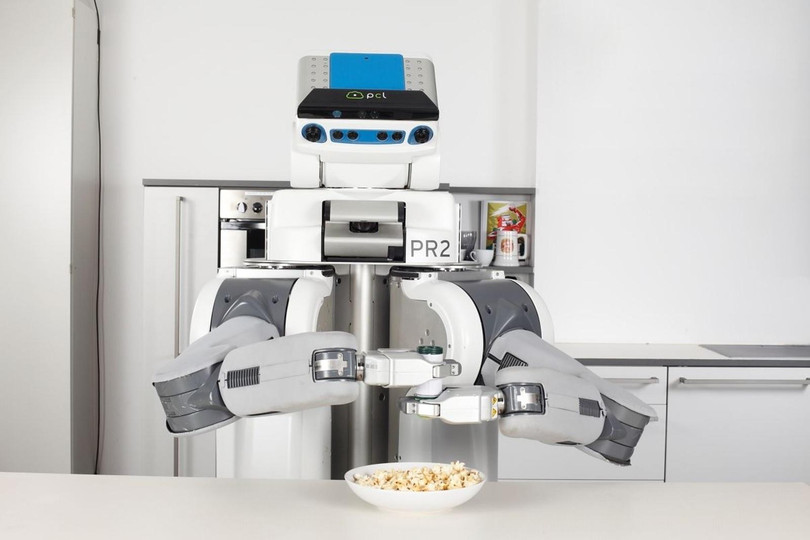 Đây không phải là công việc dễ dàng với robot. Ảnh QZ Đây không phải là công việc dễ dàng với robot. Ảnh QZ