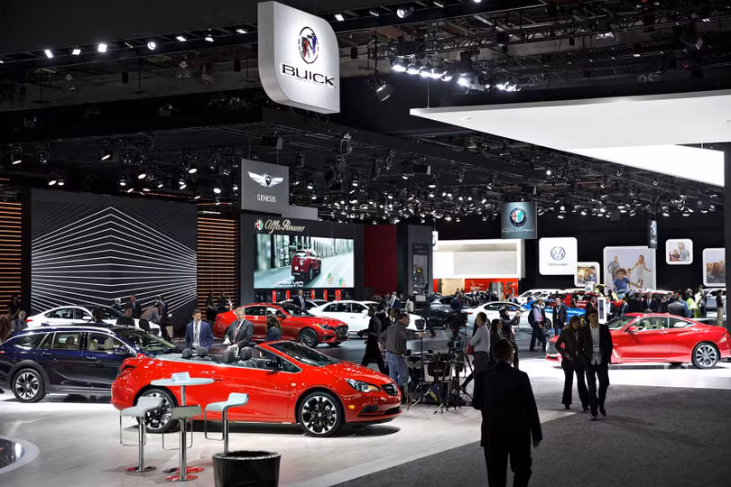 Triển lãm Ô tô Quốc tế Bắc Mỹ ở Detroit. Ảnh The NewYork Times