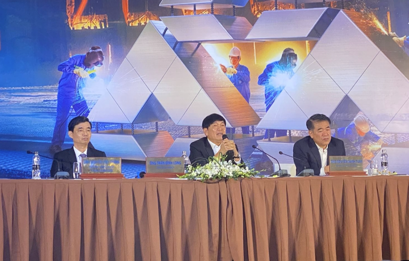 Ông Trần Đình Long - Chủ tịch HĐQT HPG - phát biểu tại AGM 2023