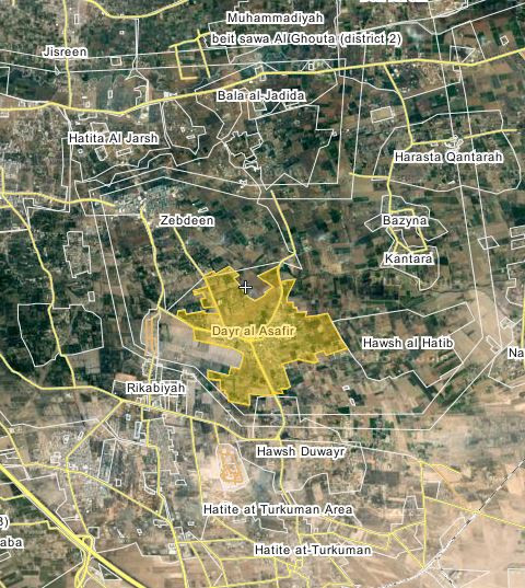 Quân đội Syria bắt đầu tấn công thị trấn Deir Al-'Assafir, Đông Ghouta