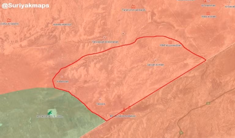 Vùng sa mạc sát biên giới Iraq, quân đội Syria quét sạch các phần tử khủng bố IS. Ảnh South Front