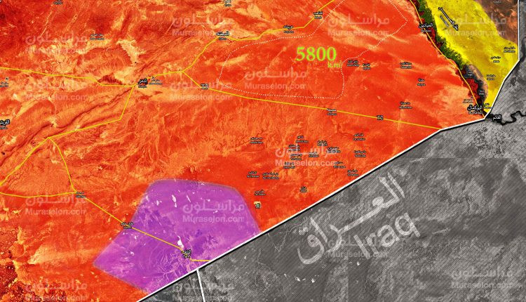 Các đơn vị quân đội Syria giải phóng hơn 5800 km2 gần biên giới với Iraq. Ảnh Muraselon Các đơn vị quân đội Syria giải phóng hơn 5800 km2 gần biên giới với Iraq. Ảnh Muraselon