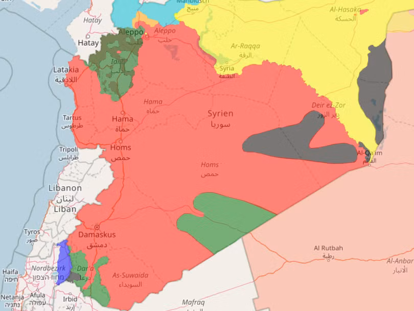 Bản đồ toàn cảnh chiến trường Syria tính đến ngày 12.06.2018 theo South Front