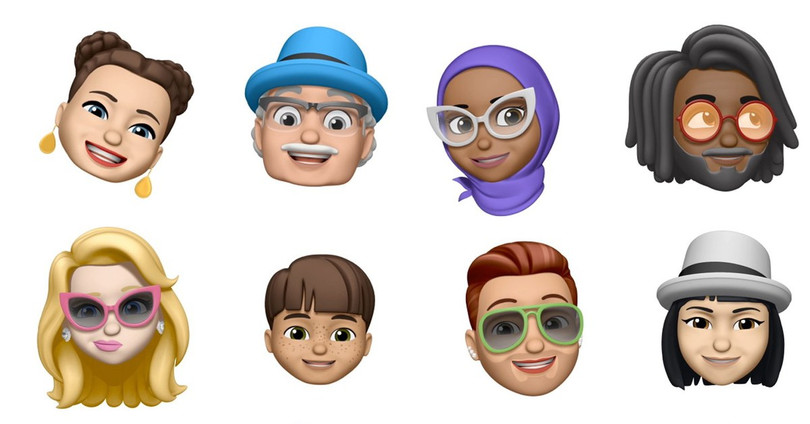 Memoji và những Animoji mới được bổ sung trên iOS 12 Public Beta. Ảnh: MacRumors