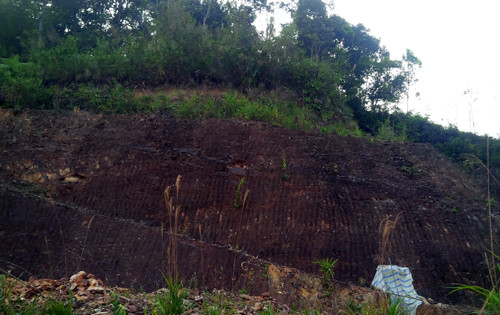 Khu vực núi nơi ông Liếc đào hầm. Ảnh: Tiến Hùng.