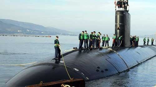 Tàu ngầm hạt nhân tấn công đa nhiệm Los Angeles của hải quân Mỹ.