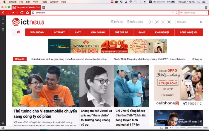 Vivaldi: trình duyệt web chỉ dành cho “dân pro“ ảnh 1