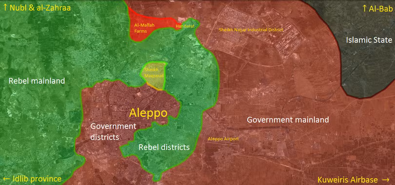 Chiến dịch tấn công mở rộng trên thành phố Aleppo bắt đầu tăng nhiệt